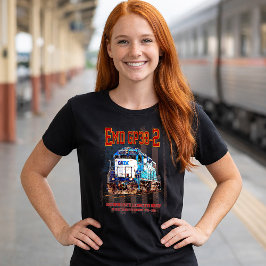 EMD GP38-2 Diesel Locomotive och American flagga T Shirt