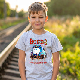 EMD GP38-2 Diesel Locomotive och American flagga T Shirt