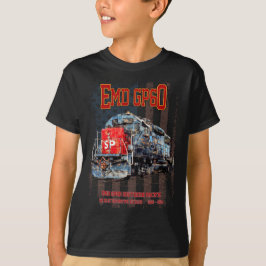 EMD GP60 Diesel Locomotive och American flagga T Shirt