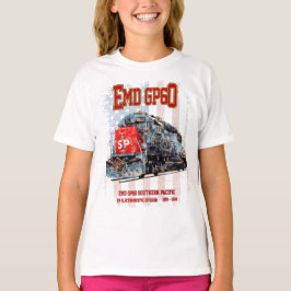 EMD GP60 Diesel Locomotive och American flagga T Shirt