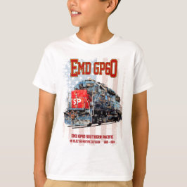 EMD GP60 Diesel Locomotive och American flagga T Shirt