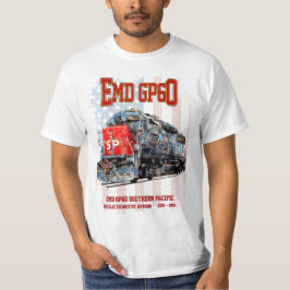 EMD GP60 Diesel Locomotive och American flagga T Shirt