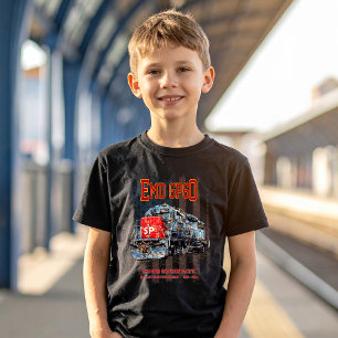 EMD GP60 Diesel Locomotive och American flagga T Shirt