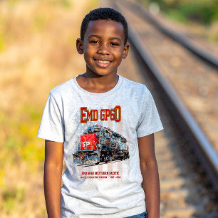 EMD GP60 Diesel Locomotive och American flagga T Shirt