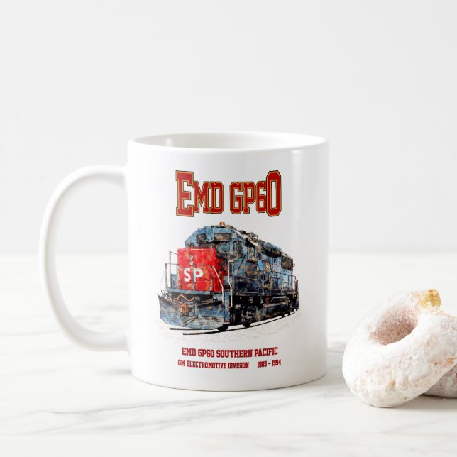 EMD GP60 Diesel Locomotive of Southern Pacific Kaffemugg (Med munk)