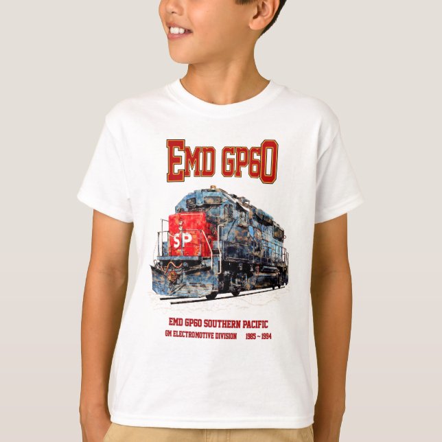 EMD GP60 Diesel Locomotive of Southern Pacific T Shirt (Framsida)