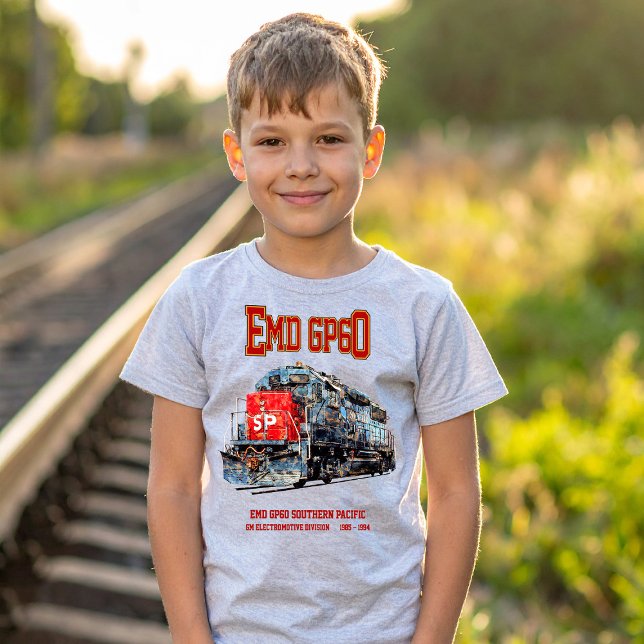 EMD GP60 Diesel Locomotive of Southern Pacific T Shirt (EMD GP60 Diesel Locomotive of Southern Pacific. Boy Basic T-Shirt)