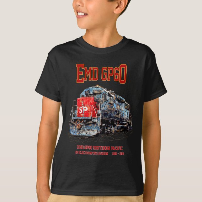 EMD GP60 Diesel Locomotive of Southern Pacific T Shirt (Framsida)