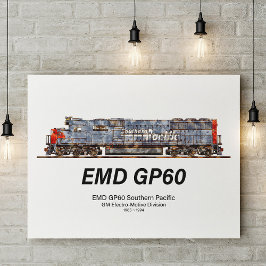EMD GP60 diesellokomotiv från Southern Pacific Poster