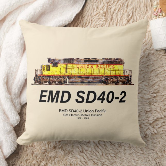 EMD SD40-2 Diesellok. Unionen Stillahavsområdet Kudde (Filt)