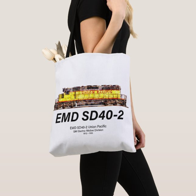 EMD SD40-2 Diesellok. Unionen Stillahavsområdet Tygkasse (Närbild)