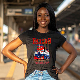 EMD SD-9 Locomotive USA 250th Anniversary Livery T Shirt