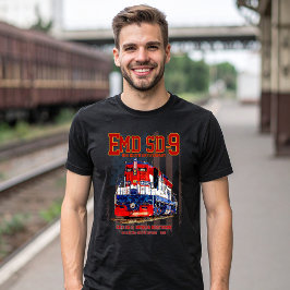 EMD SD-9 Locomotive USA 250th Anniversary Livery T Shirt