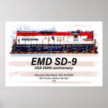 EMD SD-9 Lokomotiv USA:s 250-årsjubileumsfärg