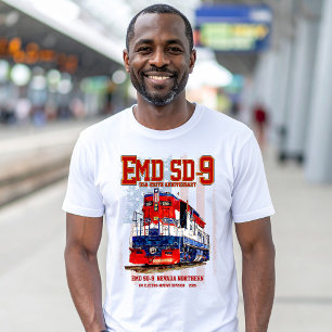 EMD SD-9 Lokomotiv USA:s 250-årsjubileumsfärg T Shirt