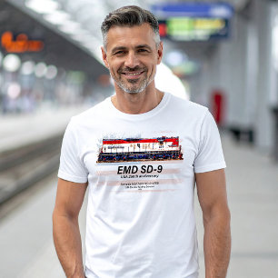 EMD SD-9 Lokomotiv USA:s 250-årsjubileumsfärgssche T Shirt