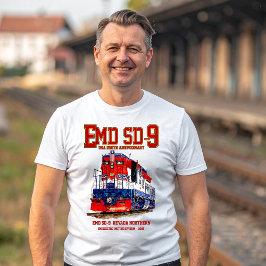 EMD SD-9 USA 250th Anniversary Heritage Locomotive T Shirt
