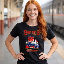 EMD SD-9 USA 250th Anniversary Heritage Locomotive T Shirt