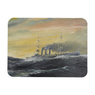 Emden rider vågarIndiska oceanen 1914 2011 Magnet