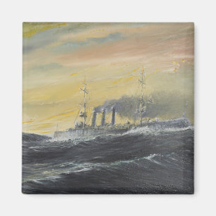 Emden rider vågarIndiska oceanen 1914 2011 Magnet