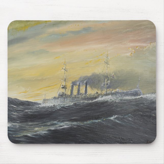 Emden rider vågarIndiska oceanen 1914 2011 Musmatta (Framsidan)