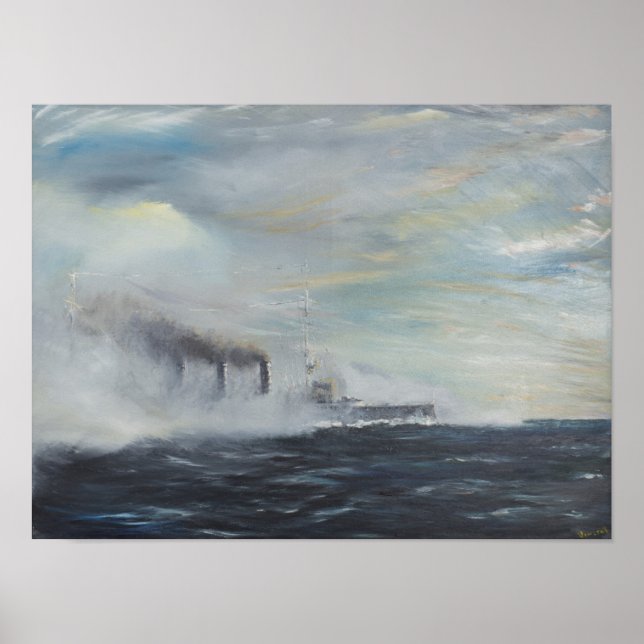 Emden "Svan vid Öster" 1914 2011 Poster (Framsidan)