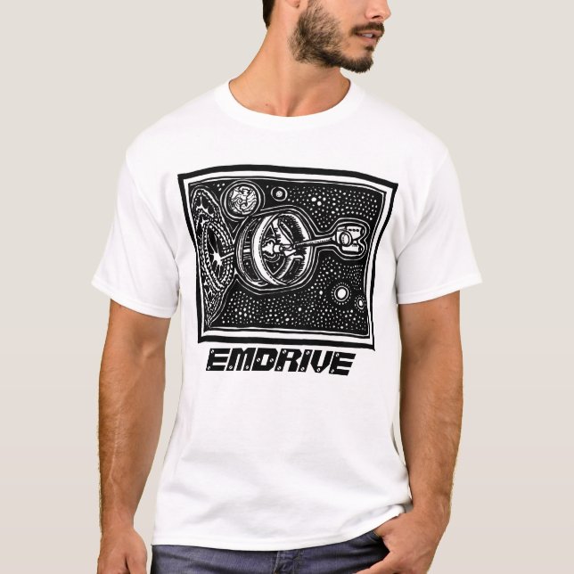 Emdrive utslagsplats vid ParanormalPrints T-shirt (Framsida)