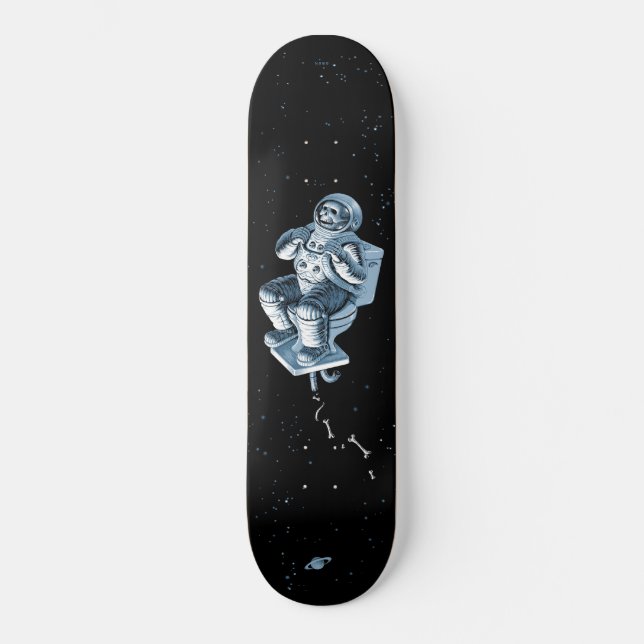 Emek "astronaut ", mini skateboard bräda 18,7 cm (Framsida)