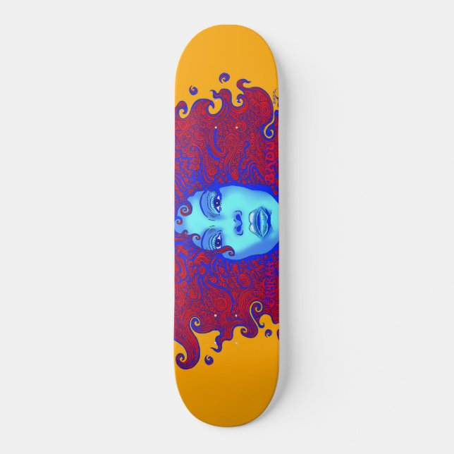 Emek "Badu ansikte ", Skateboard Bräda 19,5 Cm (Framsida)