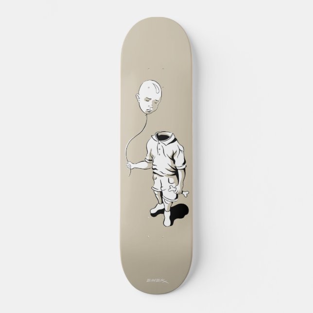 Emek "Ballongpojken" Skateboard Bräda 19,5 Cm (Framsida)