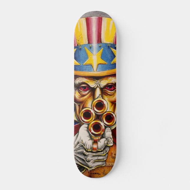 Emek "Farbror Bluff" Skateboard Bräda 21,5 Cm (Framsida)