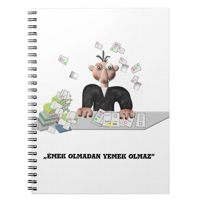 Emek olmadan yemek olmaz Personlig Anteckningsbok (Framsidan)
