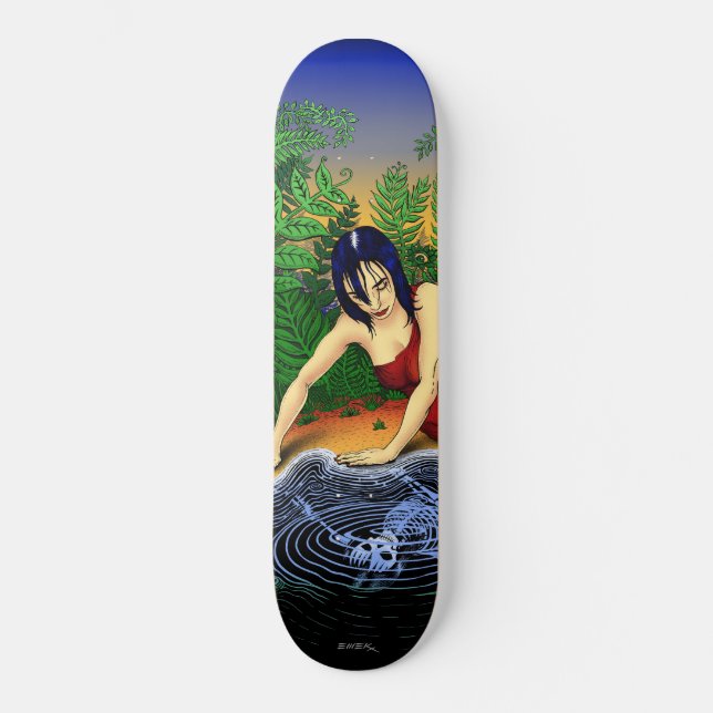 Emek "Reflection" Old School Skateboard Bräda 21,6 Cm (Framsida)