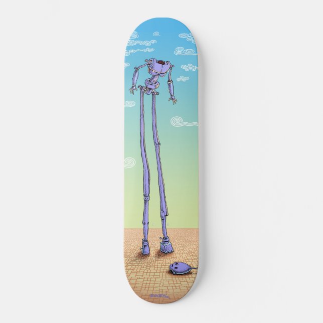 Emek "robot ", skateboard bräda 21,5 cm (Framsida)