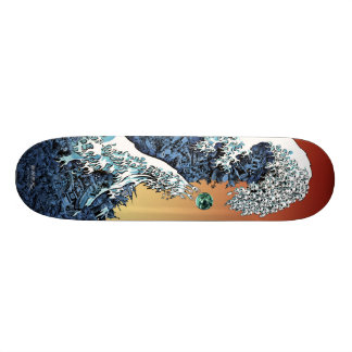Emek "Våg" Old School Skateboard Bräda 18 Cm