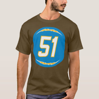 Emeke Egbule nummer 51 Jersey Los Angeles Chargers T Shirt
