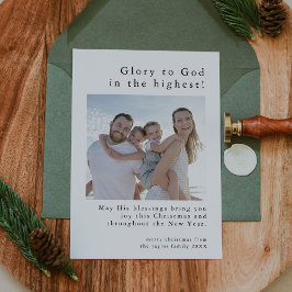 EMELIA Black Family Photo God Christian jul Julkort