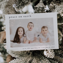 EMELIA Black Family Photo Peace på jorden Jul Julkort