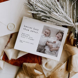 EMELIA Black New Years Photo Late Finny jul Julkort