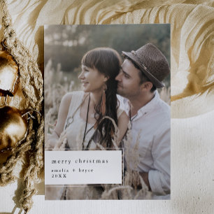 EMELIA Black Printable Cute Unik fotojul Julkort