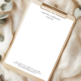 EMELIA Boho Personal Business Professionell Compan Brevhuvud