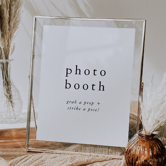 EMELIA Boho-utskrivbar Bröllop Photo Booth-skylt Poster (EMELIA Boho Printable Wedding Photo Booth Sign)