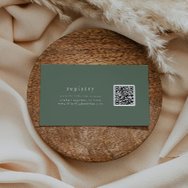 EMELIA Forest Sage Grönt QR Code Gift Registry Tilläggskort