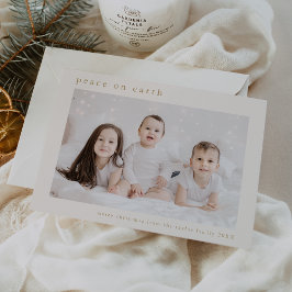 EMELIA Guld Family Photo Peace på jorden Jul Julkort