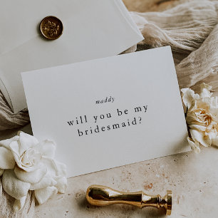 EMELIA, kommer du att vara min bridesmaid Frieri k Inbjudningar