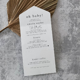EMELIA: Minsta enkla, dykande Raffle Baby Shower