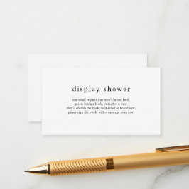 EMELIA Rustic Visning Shower Card Tilläggskort