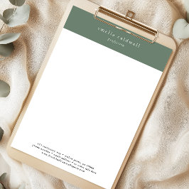 EMELIA Sage Personal Business Professionell Compan Brevhuvud