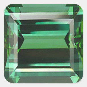 Emerald 3 Sticker Fyrkantigt Klistermärke