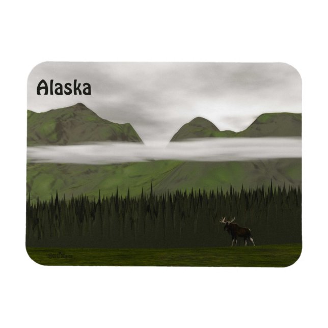 Emerald Alaska Magnet (Horisontell)